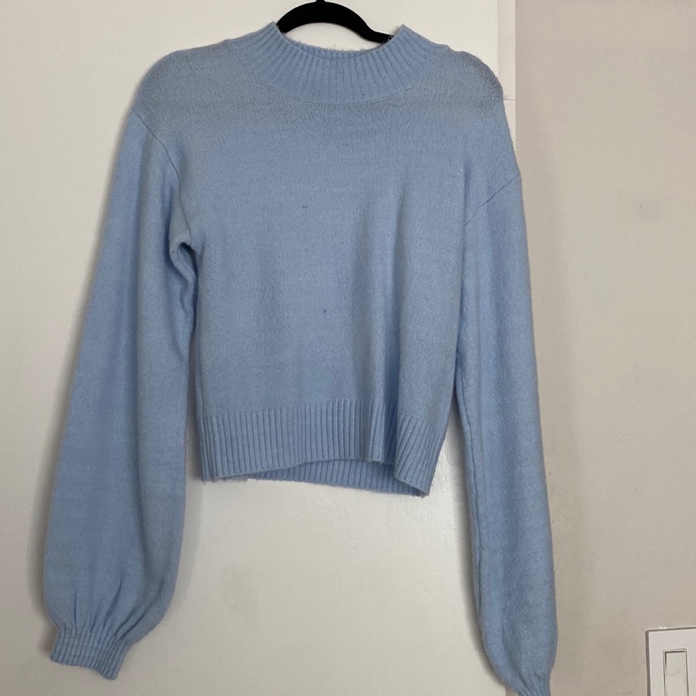 wild fable baby blue sweater